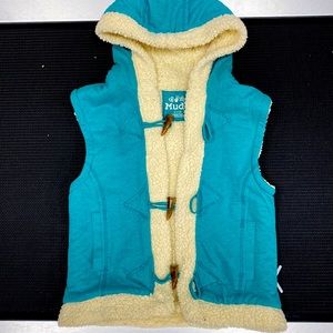 Mudd Vest Blue Faux Fur kids size L(14)